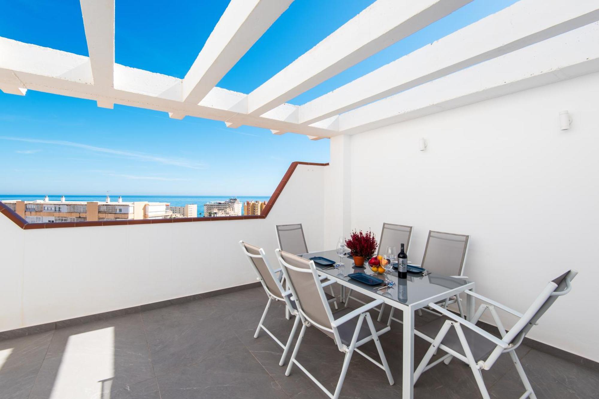 Sea View And 350M To The Beach Torremolinos Exteriér fotografie